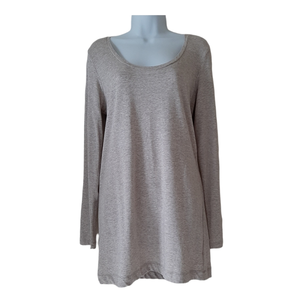 NWT White + Warren Long Sleeve Scoop Tee Large